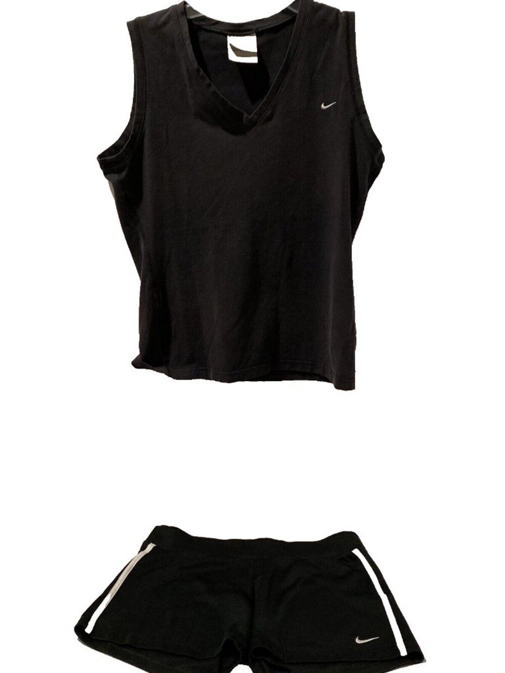 Nike Athletic Lot Tempo Dri Fit Womens Medium Black Running Shorts And Tank